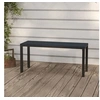 Image de Banc de jardin 110 cm Acier et WPC Noir