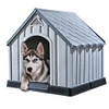 Image de Niche pour chiens Gris 92x87x91 cm Plastique
