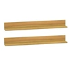 Image de Wandschappen 2 st 90x10x10 cm massief teakhout338260