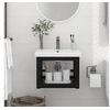 Image de Wastafelframe wandgemonteerd 40x38x31 cm ijzer zwart338493