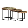 Image de 3-delige Tafeltjesset massief gerecycled hout338003