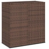 Image de Boîte à coussins de jardin Résine tressée 100x49x103,5cm Marron