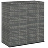 Image de Boîte à coussins de jardin Résine tressée 100x49x103,5 cm Gris