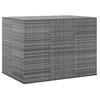 Image de Boîte à coussins de jardin Résine tressée 145x100x103 cm Gris