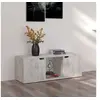 Image de Meuble TV Béton 88,5x27,5x30,5 cm Bois d'ingénierie