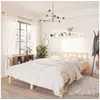 Image de Cadre de lit sans matelas bois massif 160x200 cm