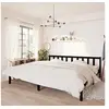 Image de Bedframe massief grenenhout zwart 200x200 cm810106