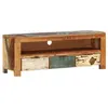 Image de Meuble TV Centre de Divertissement Armoire Basse Armoire Stéréo Salon Salle de Séjour Maison Intérieur 110x30x40 cm Bois de Récupération Massif
