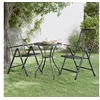 Image de Chaises pliables de jardin 2 pcs Maille métallique Anthracite 317340