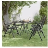Image de Chaises pliables de jardin 4 pcs Maille métallique Anthracite 317341