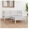 Image de 3-delige Loungeset massief grenenhout wit3082393