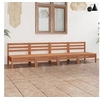 Image de Salon de jardin modulable marron 4 pieces bois massif x 63.5 x 62.5 cm 4 personnes