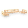 Image de Salon de jardin modulable bois massif bois 8 pieces x 63.5 x 62.5 8 personnes