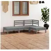 Image de Bois de Pin Massif Salon de Jardin 4 pcs Mobilier de Patio Meubles de Terrasse Mobilier de Jardin Ensemble de Meubles 3082619