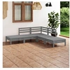 Image de 5-delige Loungeset massief grenenhout grijs3082639