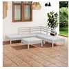Image de Salon de jardin modulable bois massif blanc 6 pieces x 63.5 x 62.5
