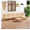 Image de Salon de jardin 6 pcs Bois de pin massif