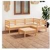 Image de Salon de jardin modulable bois massif bois 5 pieces x 63.5 x 62.5 5 personnes