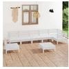 Image de Bois de Pin Massif Salon de Jardin 8 pcs Mobilier de Patio Ensemble de Meubles de Terrasse Meubles d'Extérieur 3082743