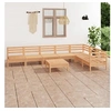 Image de Salon de jardin 8 pcs Bois de pin massif 3083019