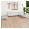 Image de 7-delige Loungeset massief grenenhout wit3083035