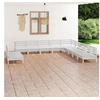 Image de 11-delige Loungeset massief grenenhout wit3083145