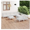 Image de 9-delige Loungeset massief grenenhout wit3083250