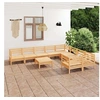 Image de Salon de jardin modulable bois massif bois 5 pieces 10 personnes