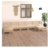 Image de Bois de Pin Massif Salon de Jardin 7 pcs Mobilier de Patio Meubles d'Extérieur Mobilier de Jardin Ensemble de Meubles 3083344