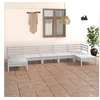 Image de 7-delige Loungeset massief grenenhout wit3083345