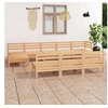 Image de Salon de jardin modulable bois massif bois 10 pieces x 63.5 x 62.5 10 personnes