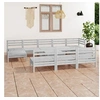 Image de 11-delige Loungeset massief grenenhout wit3083370