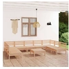 Image de Salon de jardin modulable bois massif bois 3 pieces 10 personnes