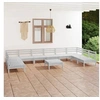 Image de Bois de Pin Massif Salon de Jardin 11 pcs Mobilier de Patio Meubles d'Extérieur Mobilier de Jardin Meubles de 3083430