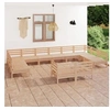 Image de Salon de jardin 12 pcs Bois de pin massif 3083494