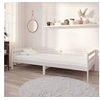Image de Slaapbank met matras massief grenenhout wit 90x200 cm3083555