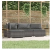 Image de Salon de jardin modulable resine tressee gris 4 pieces x 70 x 60.5 4 personnes