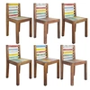Image de Lot de 6 chaise H. 85 cm non pliable interieur en bois