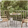 Image de Table à thé Gris 45 cm Résine tressée