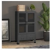 Image de Coffre de Rangement Industriel Armoire de Rangement Etagère Stockage Meuble de Bureau Maison Intérieur Anthracite 70x40x115 cm Métal