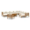 Image de Salon de jardin modulable bois massif beige 12 pieces 69 x 65 x 62.5