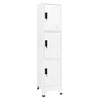 Image de Armoire à casiers Blanc 38x45x180 cm Acier