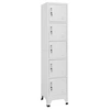 Image de Armoire à casiers Blanc 38x40x180 cm Acier