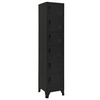 Image de Armoire à casiers Noir 38x40x180 cm Acier