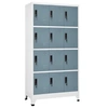 Image de Armoire à casiers Gris clair et gris foncé 90x45x180 cm Acier