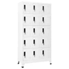 Image de Armoire à casiers Blanc 90x40x180 cm Acier