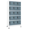 Image de Armoire à casiers Gris clair et gris foncé 90x40x180 cm Acier