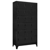 Image de Armoire à casiers Noir 90x40x180 cm Acier