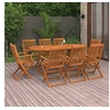 Image de 9-delige Tuinset 180x90x75 cm massief acaciahout3086971