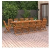 Image de Ensemble à manger de jardin 13 pcs 280x90x75 cm bois d acacia